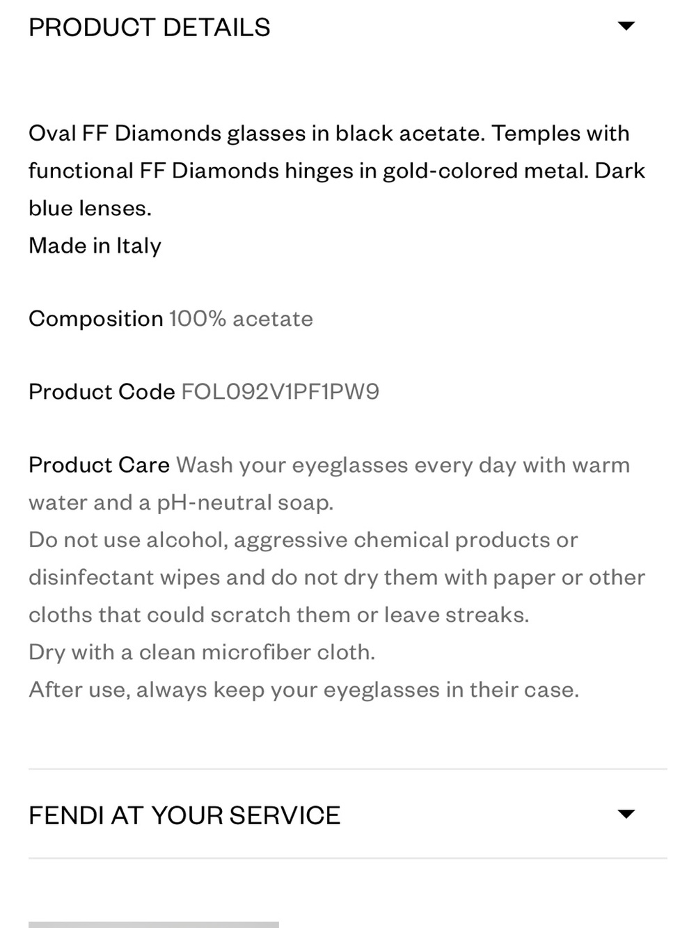 FENDI FF Diamonds Sunglasses (Black) - Picture 9 of 9
